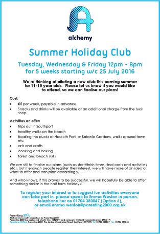 Summer Holiday Club