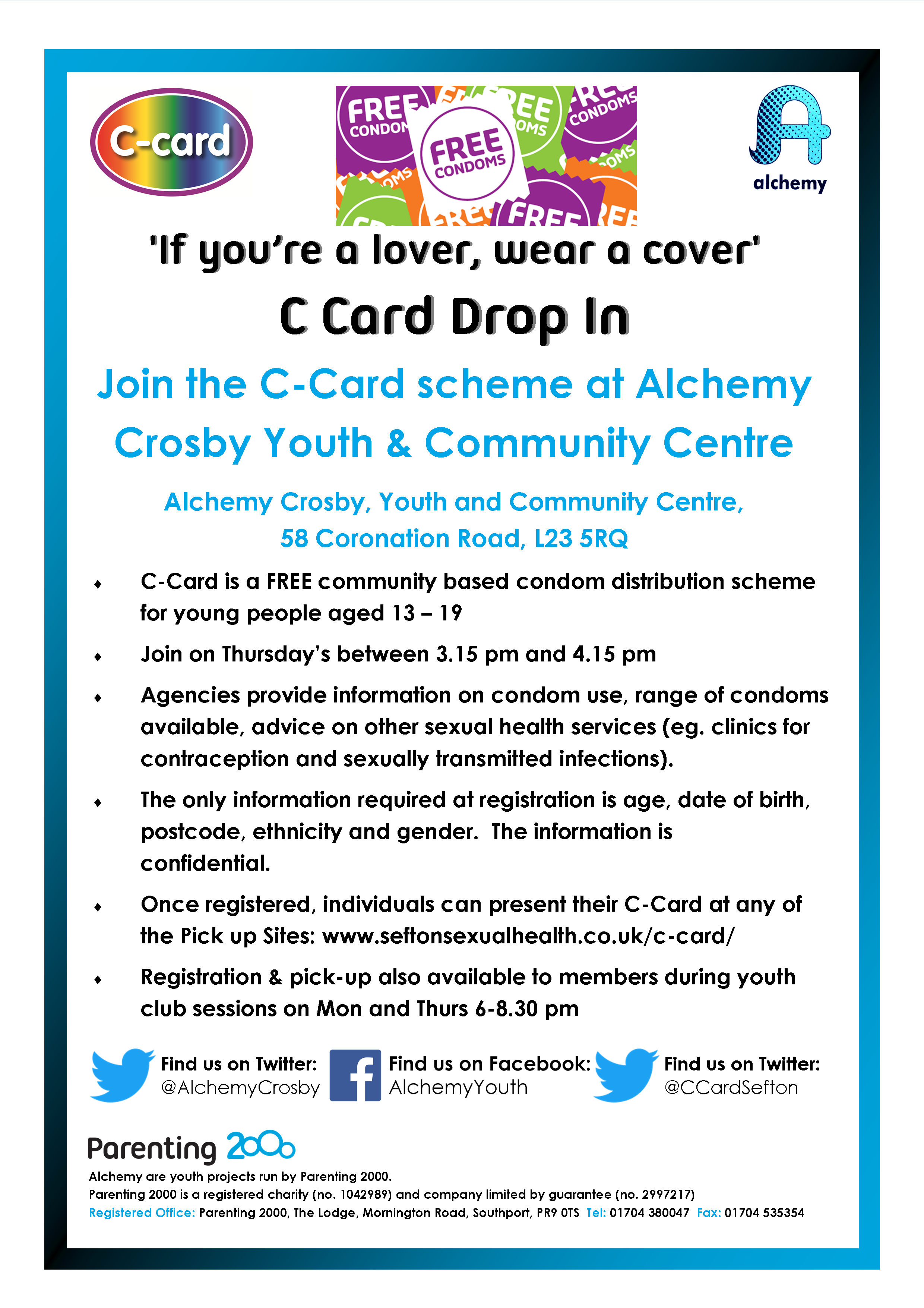 C-Card Drop-in at Crosby | Parenting 2000